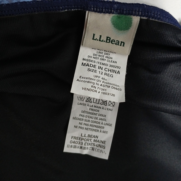 Ll Bean Women Shaping Swimwear Tankini. Size 12 - Picture 5 of 9